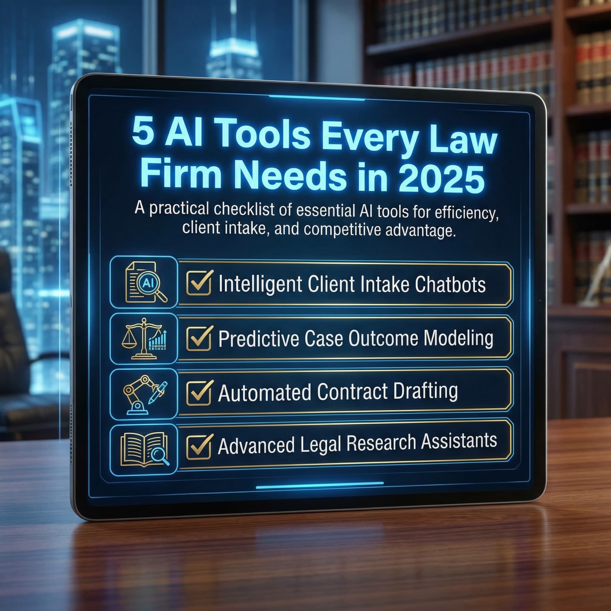5 AI Tools Every Law Firm Needs in 2025
