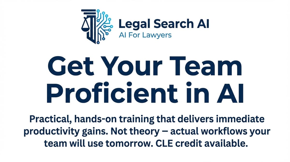 AI training for legal teams