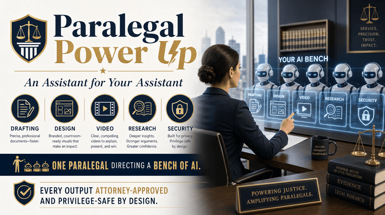 Give Your Paralegal a Whole Bench of AI Specialists (Introducing Paralegal Power Up)