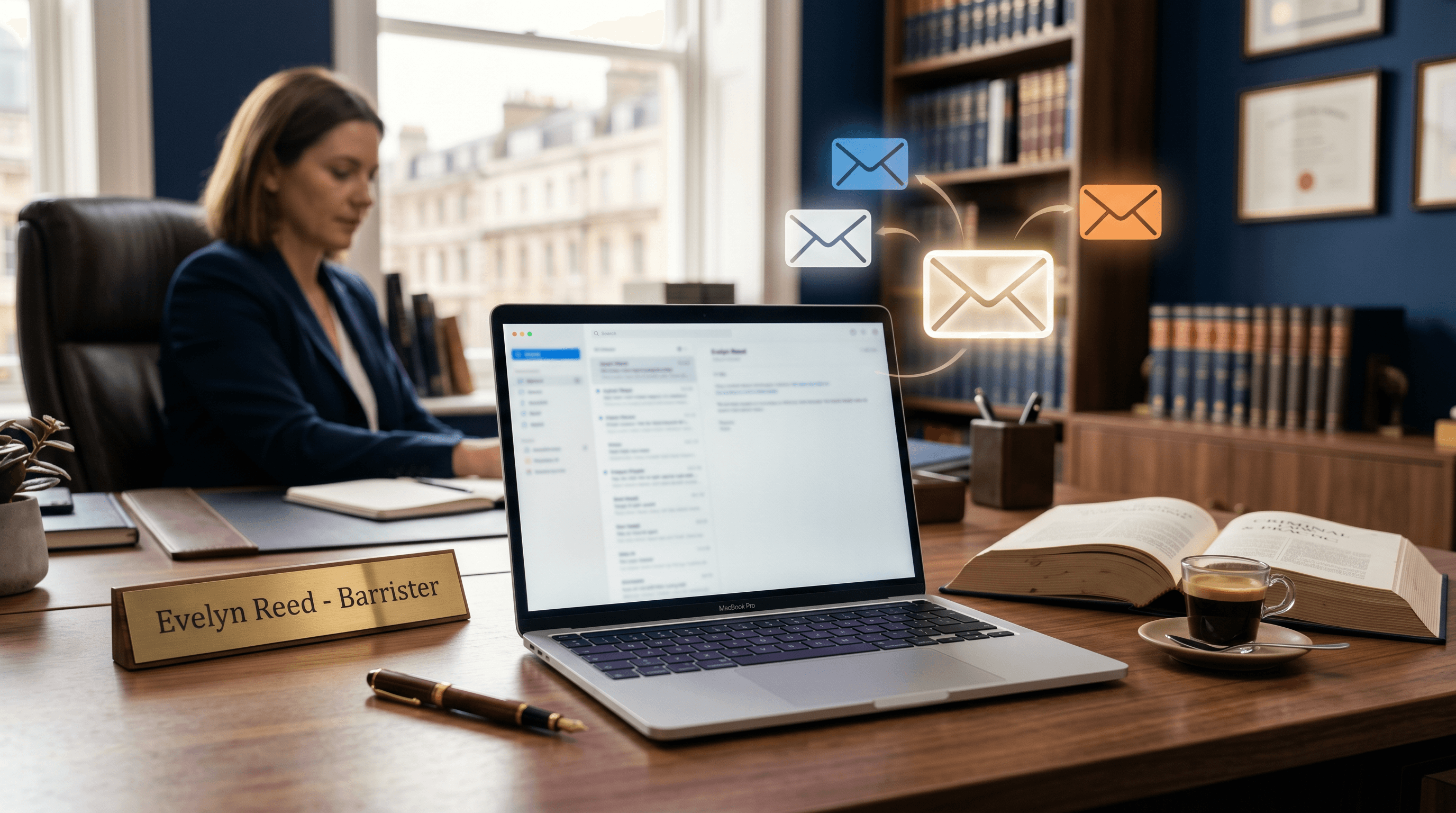 Unified professional inbox for law firms - branded .com email inside Gmail